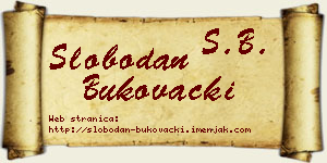 Slobodan Bukovački vizit kartica